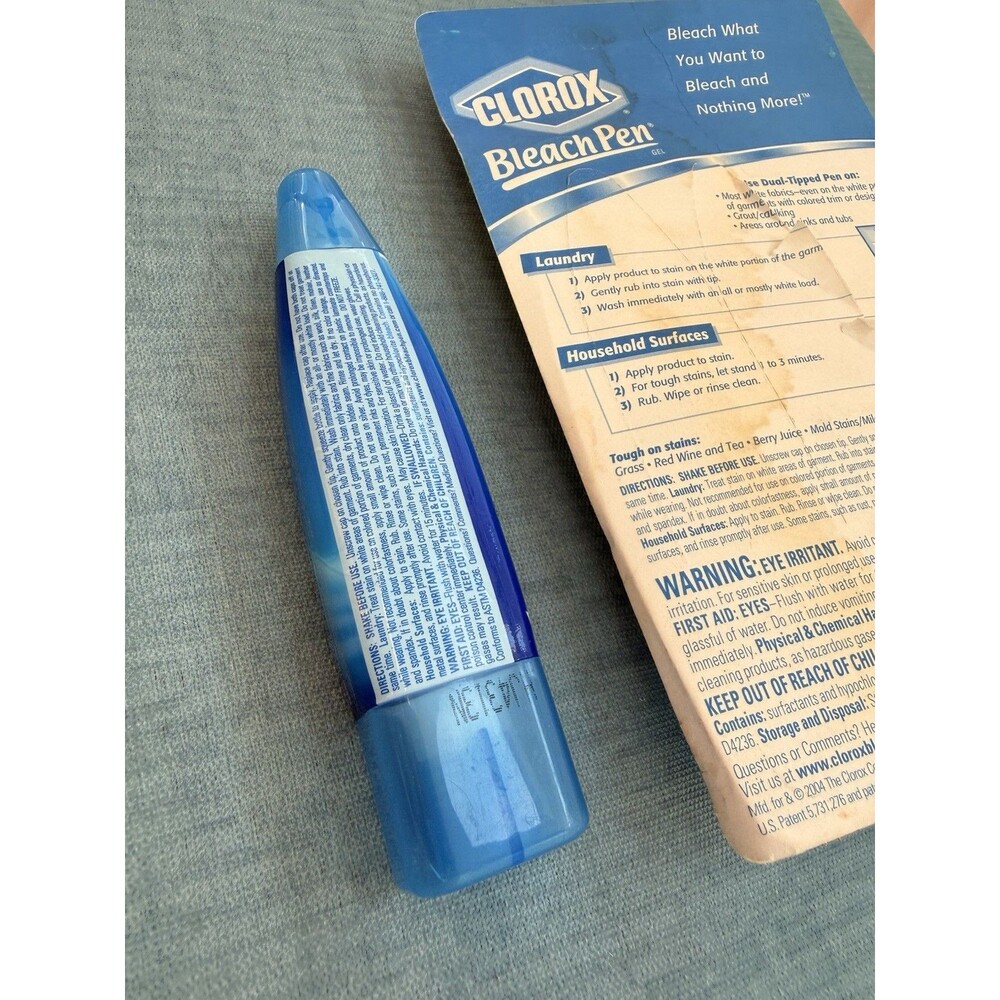 Clorox Bleach Pen Gel Laundry Household  Dual Tipped Discontinued Lot 3 w/holder - Picture 6 of 10